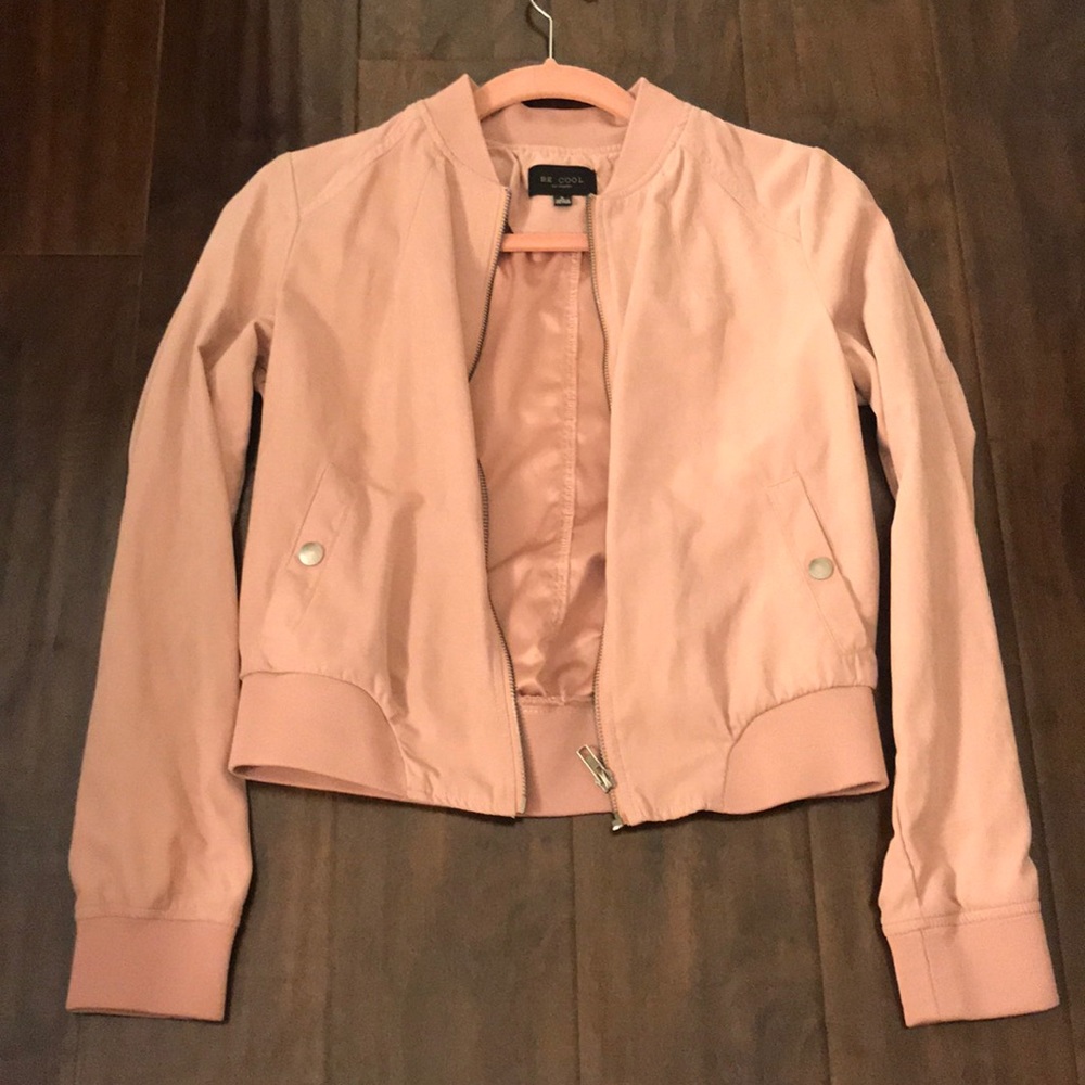 mauvey pink jacket